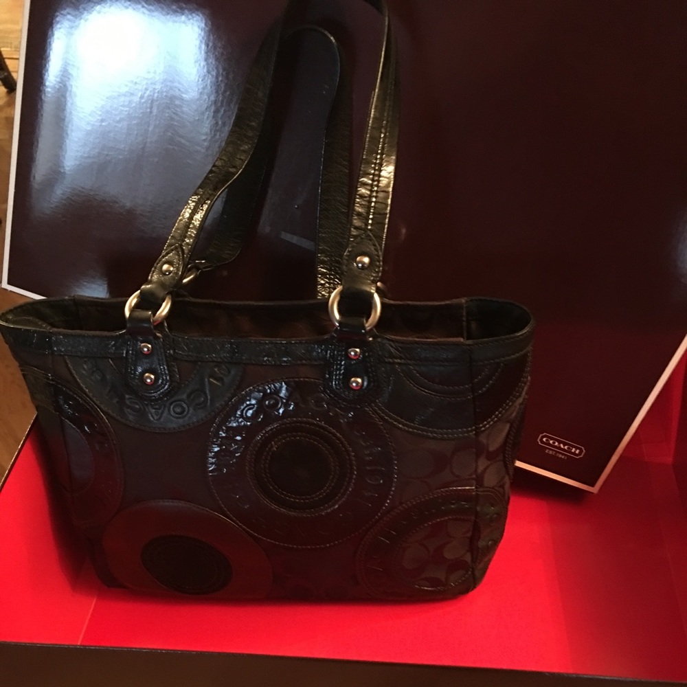 Authentic Coach Brown Handbag